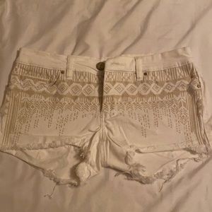 White Denim Shorts